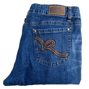 Roca Wear Boot Cut Jeans Juniors Girls Dark Wash Size 15